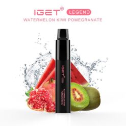 IGET LEGEND WATERMELON KIWI POMEGRANATE  – 4000 PUFFS