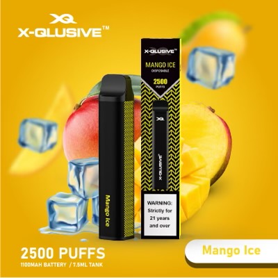 X-QLUSIVE MANGO ICE – 2500 PUFFS